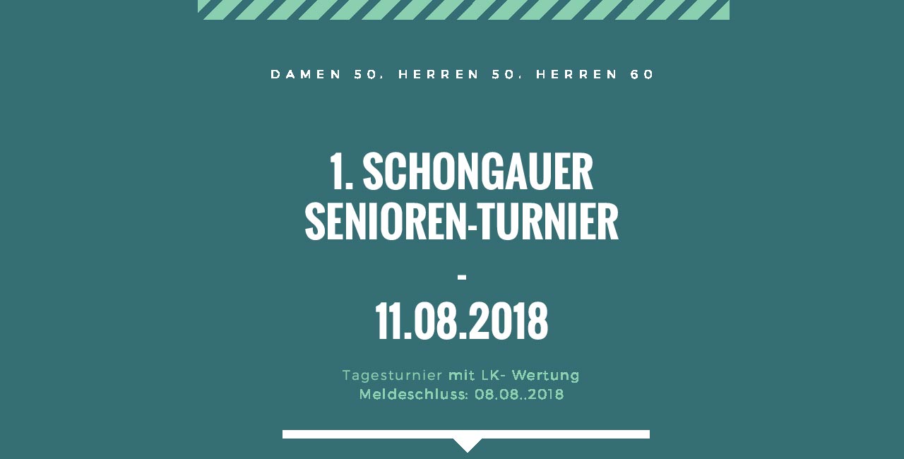 1. Schongauer Senioren-Turnier